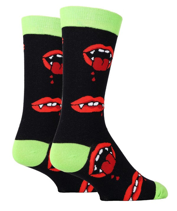 Ahhh Vampire - Men's Funny Novelty Crew Socks Oooh Yeah Socks