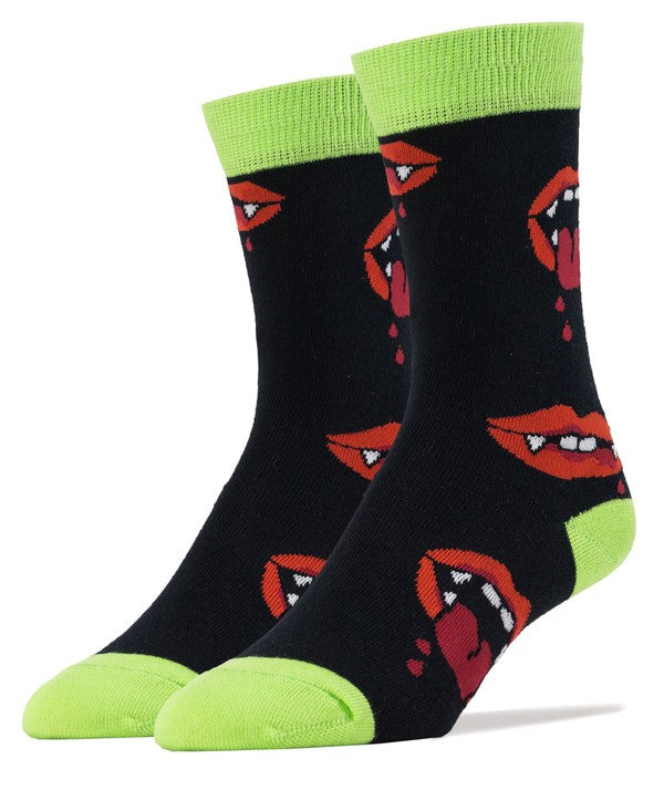 Ahhh Vampire - Men's Funny Novelty Crew Socks Oooh Yeah Socks