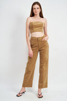 COURDUROY BUSTIER TUBE TOP Emory Park
