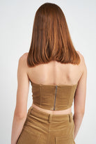 COURDUROY BUSTIER TUBE TOP Emory Park