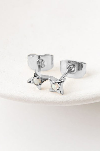 Lucky Opal Origami Studs HONEYCAT Jewelry