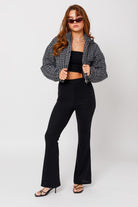 Tweed Crop Puffer Jacket LE LIS