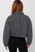 Tweed Crop Puffer Jacket LE LIS