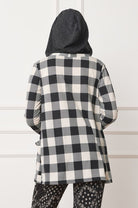 Buffalo Plaid Hooded Cardigan EG fashion