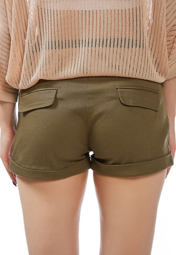 Pleated Flap Pocket Shorts Rag Company