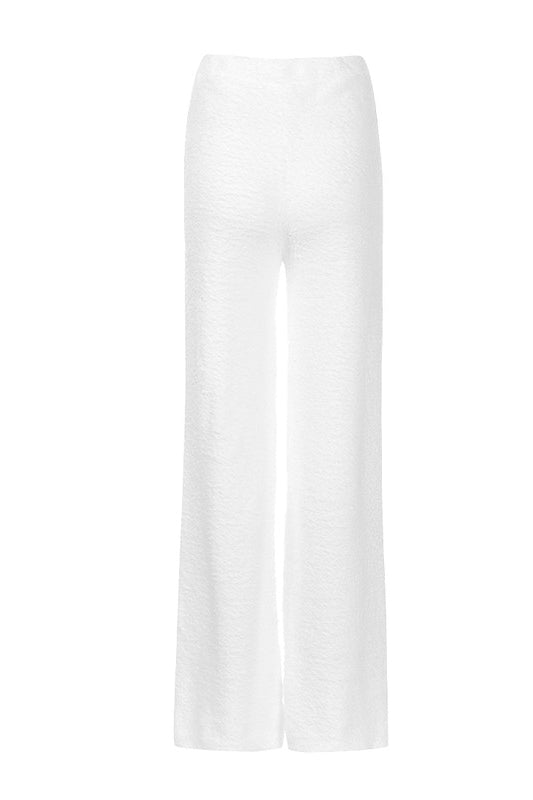 Solid Casual Wide Leg Trousers Rag Company