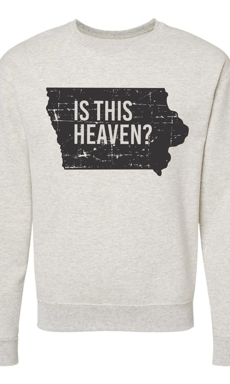 Is This Heaven Iowa Graphic Sweatshirt Ocean and 7th