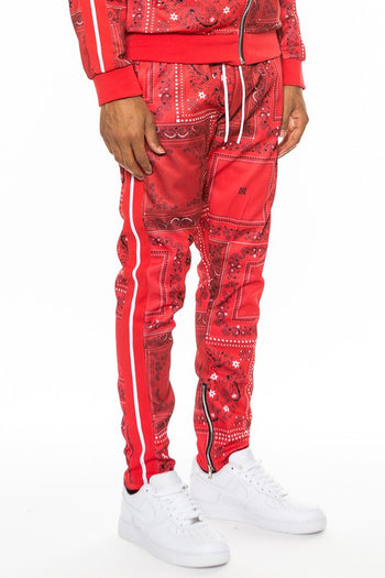 Weiv Paisley Bandana Print Track Pants WEIV