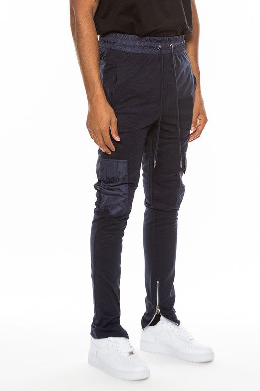 Heathered Cotton Blend Joggers WEIV