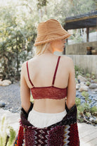 Velvet longline Lace Bralette Leto Accessories