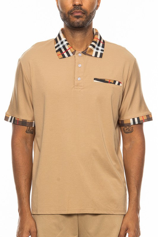 Checkered Plaid Short Sleeve Ploto Shirt WEIV