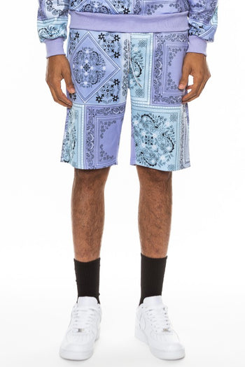 Weiv Mens Paisley Bandana Print Shorts WEIV