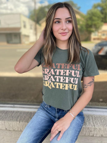 Grateful Repeat Tee Ask Apparel