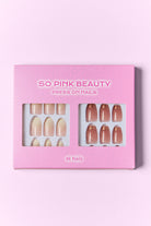 Press On Nails - 2 Set Bundle Pack of 48 Nails SO PINK BEAUTY