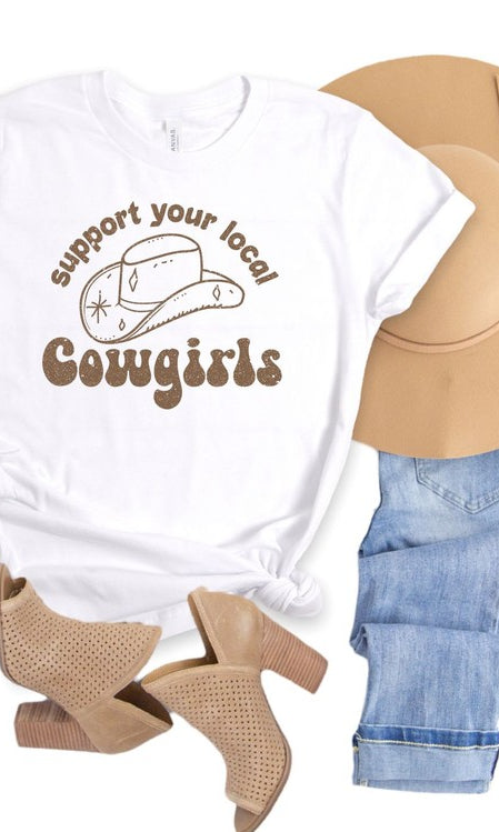 Support Your Local Cowgirls Graphic Tee Ocean and 7th