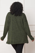 Solid Drape Pocket Cardigan EG fashion