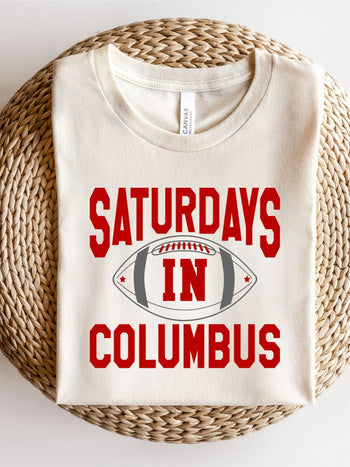 Saturdays in Columbus Softstyle Tee Ocean and 7th