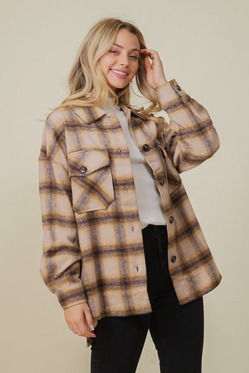 Oversized Plaid Shacket TIMING