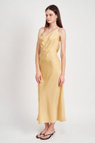 SATIN MAXI BIAS DRESS Emory Park