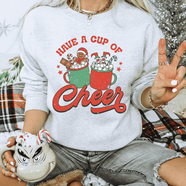 Cup of Cheer Sweatshirt Ask Apparel