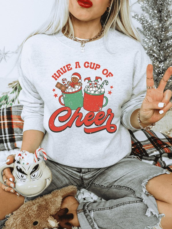 Cup of Cheer Sweatshirt Ask Apparel