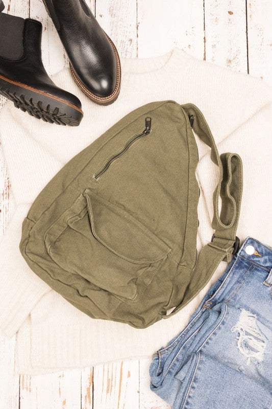 Oversized Canvas Sling Aili's Corner