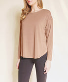 BAMBOO DOLMAN LONG SLEEVE TOP Fabina