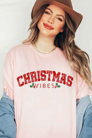 CHRISTMAS VIBES T-SHIRT PLUS SIZE ALPHIA