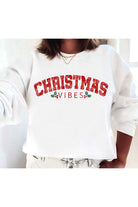 CHRISTMAS VIBES GRAPHIC SWEATSHIRT PLUS SIZE ALPHIA