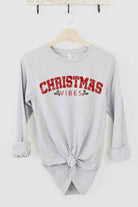 CHRISTMAS VIBES LONG SLEEVE TEE ALPHIA