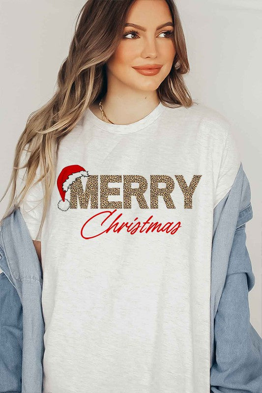 MERRY CHRISTMAS GRAPHIC TEE / T-SHIRT ROSEMEAD LOS ANGELES CO