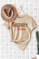 MERRY CHRISTMAS GRAPHIC PLUS SIZE TEE / T-SHIRT ROSEMEAD LOS ANGELES CO