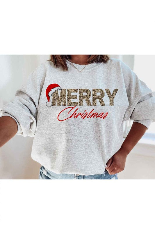 Merry Christmas Graphic Sweatshirt ROSEMEAD LOS ANGELES CO