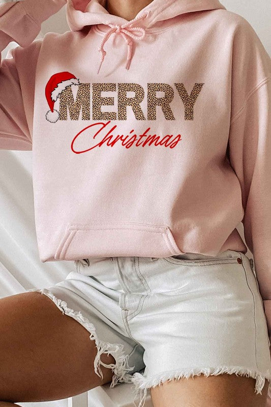 MERRY CHRISTMAS GRAPHIC HOODIE ROSEMEAD LOS ANGELES CO