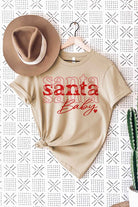 SANTA BABY CHRISTMAS GRAPHIC TEE / T-SHIRT ROSEMEAD LOS ANGELES CO