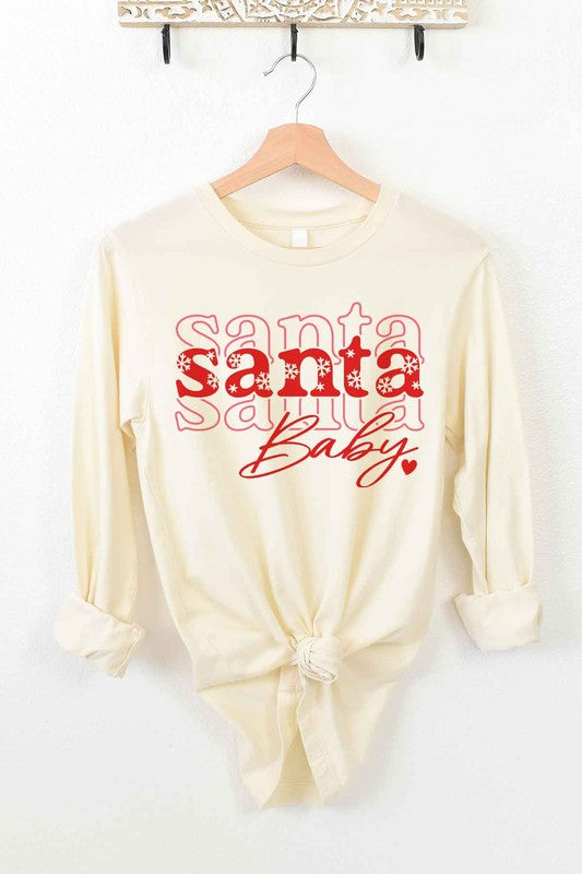 SANTA BABY CHRISTMAS LONG SLEEVE TEE ROSEMEAD LOS ANGELES CO