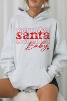 SANTA BABY CHRISTMAS GRAPHIC HOODIE ROSEMEAD LOS ANGELES CO