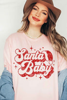 SANTA BABY CHRISTMAS GRAPHIC T-SHIRT ALPHIA