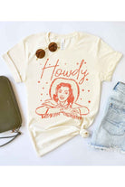 HOWDY COWGIRL GRAPHIC TEE / T-SHIRT ROSEMEAD LOS ANGELES CO