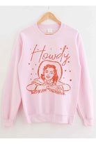 HOWDY COWGIRL GRAPHIC PLUS SIZE SWEATSHIRT ROSEMEAD LOS ANGELES CO