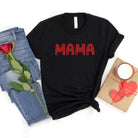 Mama Hearts Short Sleeve Graphic Tee Olive and Ivory Wholesale
