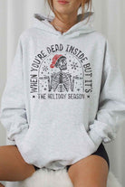 CHRISTMAS SKELETON GRAPHIC HOODIE ROSEMEAD LOS ANGELES CO