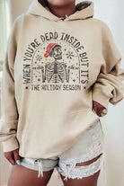 CHRISTMAS SKELETON GRAPHIC HOODIE ROSEMEAD LOS ANGELES CO