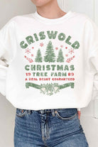 CHRISTMAS TREE FARM GRAPHIC PLUS SIZE SWEATSHIRT ROSEMEAD LOS ANGELES CO