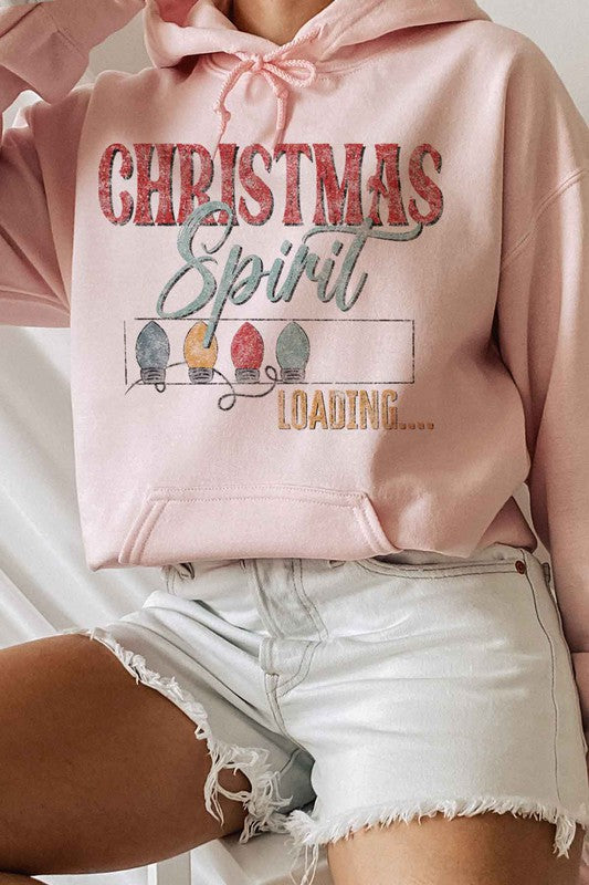 LOADING CHRISTMAS SPIRIT GRAPHIC HOODIE ROSEMEAD LOS ANGELES CO