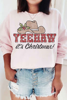 YEEHAW COUNTRY CHRISTMAS PLUS SIZE SWEATSHIRT ROSEMEAD LOS ANGELES CO