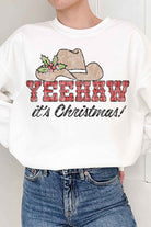 YEEHAW COUNTRY CHRISTMAS PLUS SIZE SWEATSHIRT ROSEMEAD LOS ANGELES CO