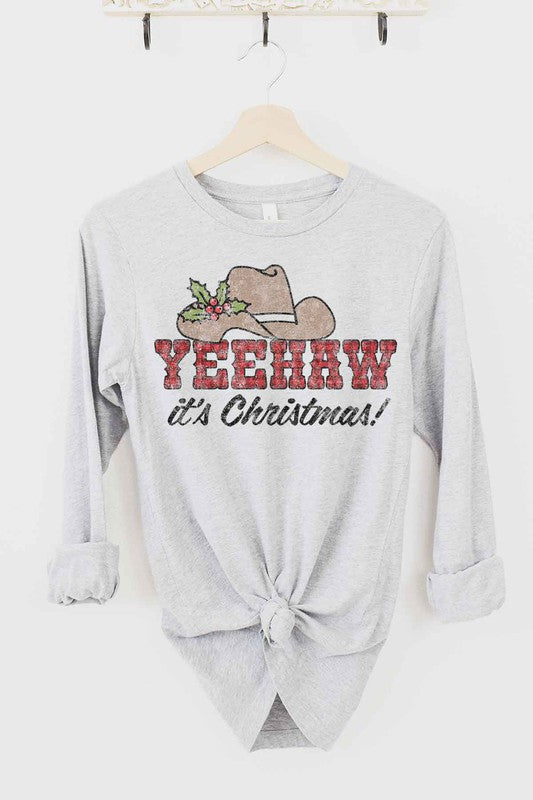 YEEHAW COUNTRY CHRISTMAS LONG SLEEVE TEE ROSEMEAD LOS ANGELES CO