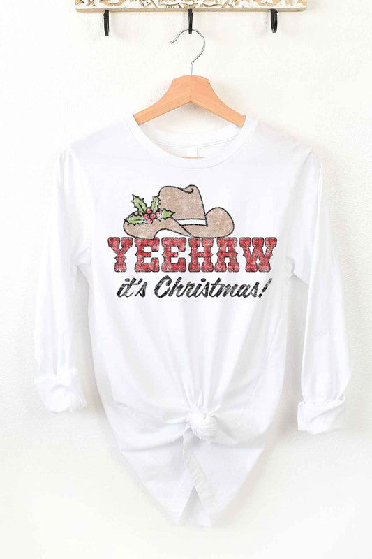 YEEHAW COUNTRY CHRISTMAS LONG SLEEVE TEE ROSEMEAD LOS ANGELES CO