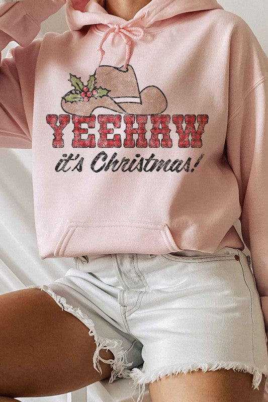 YEEHAW COUNTRY CHRISTMAS GRAPHIC HOODIE ROSEMEAD LOS ANGELES CO